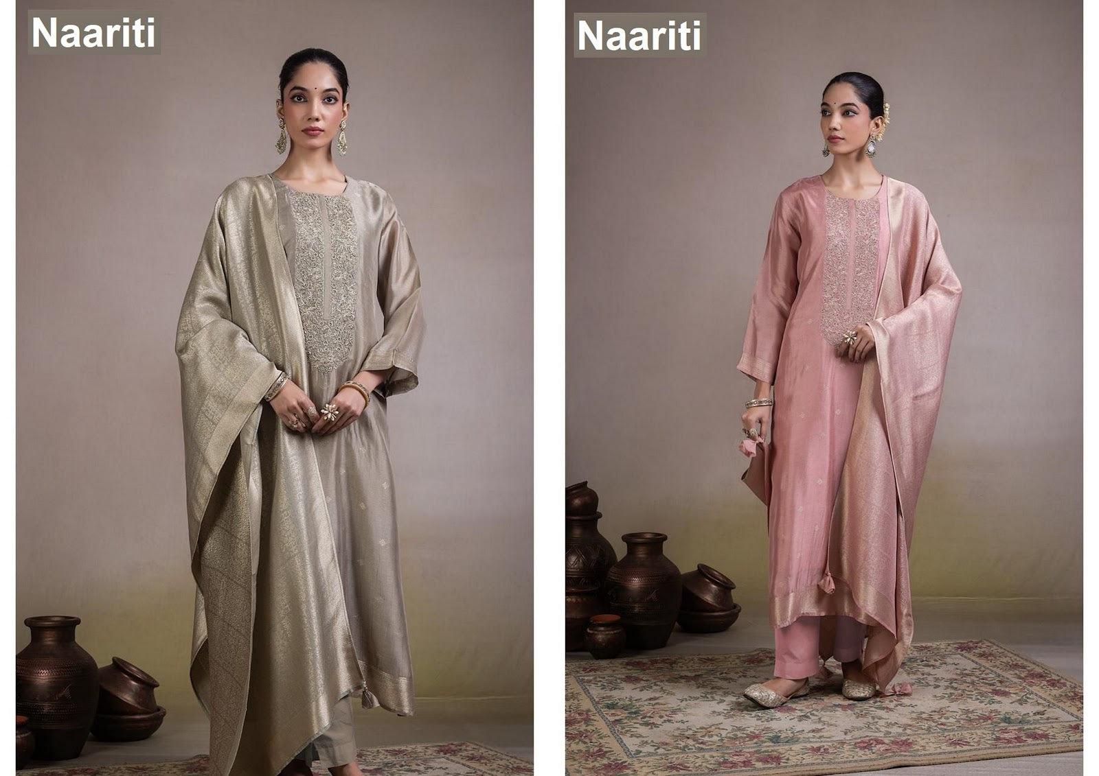 Afsun 2819 Naariti Silk Jacquard Pant Style Suits Manufacturer India