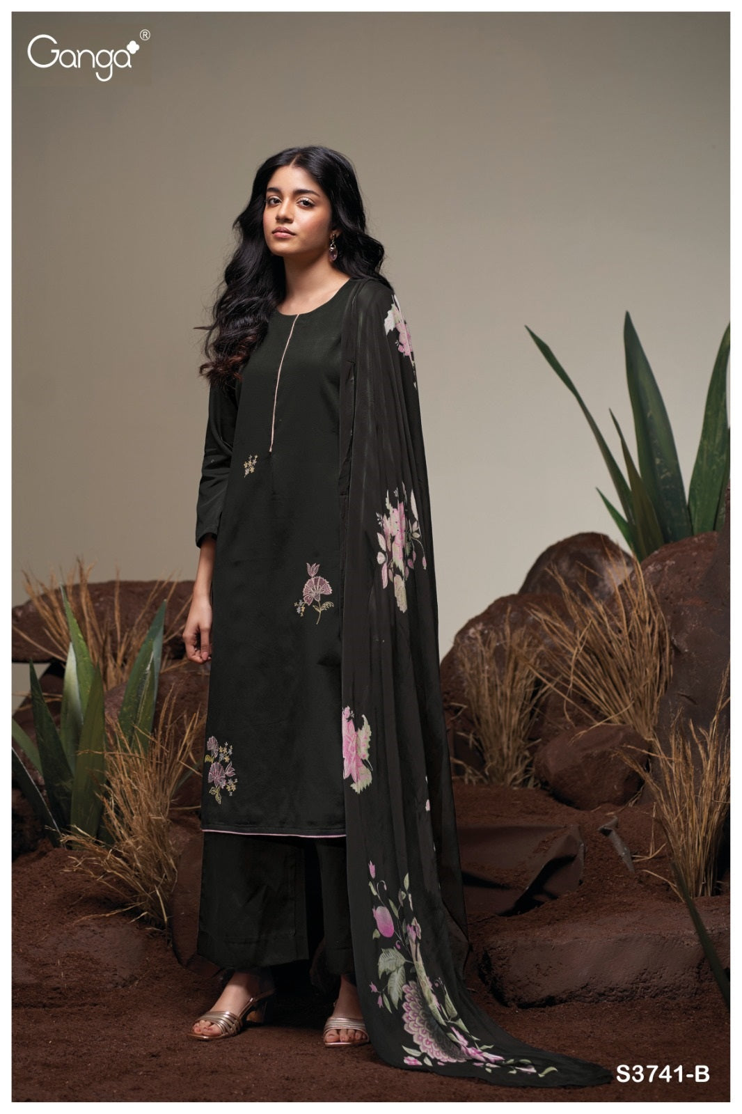 Agatha 3741 Ganga Premium Cotton Plazzo Style Suits Supplier