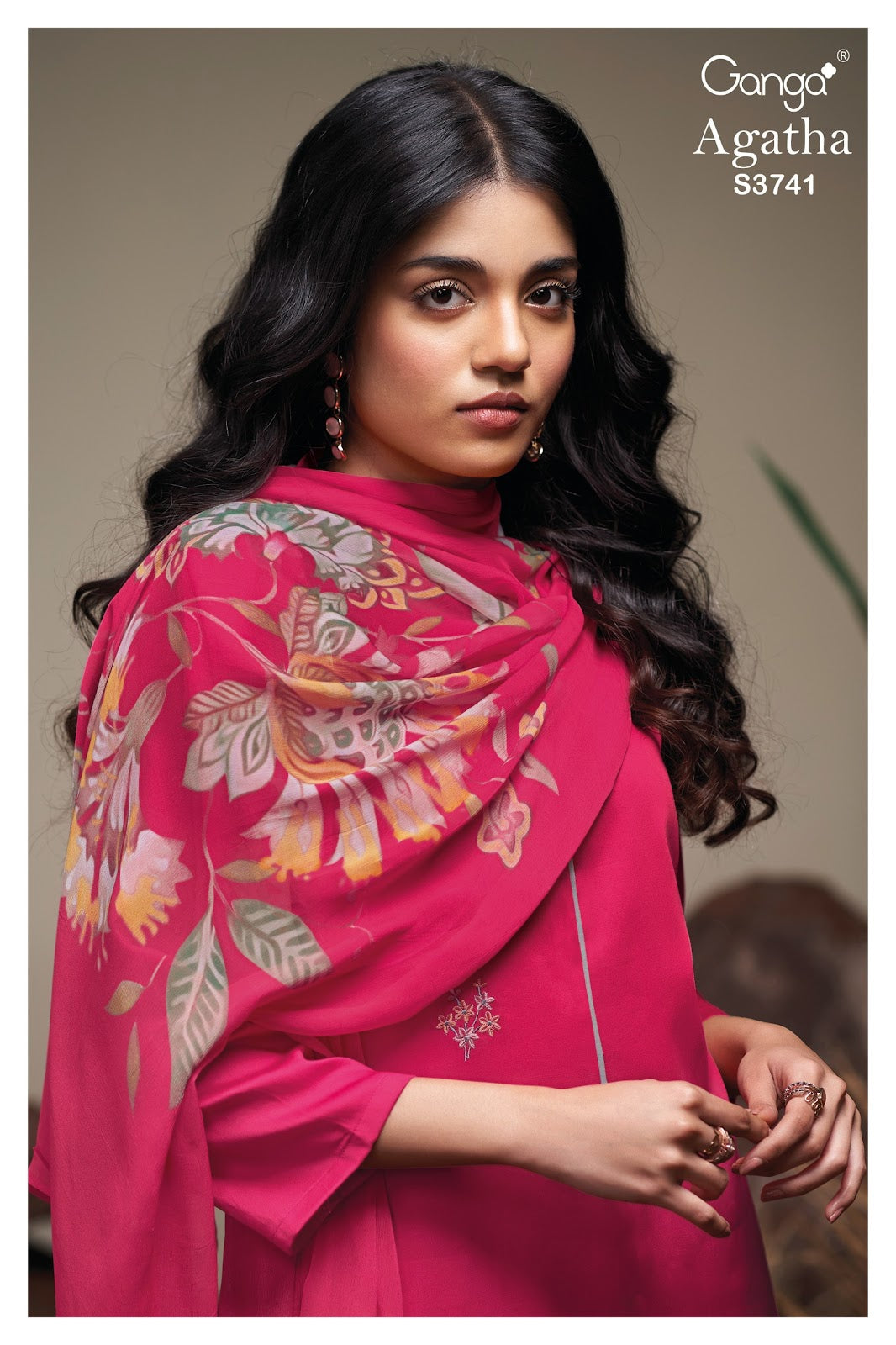 Agatha 3741 Ganga Premium Cotton Plazzo Style Suits Supplier