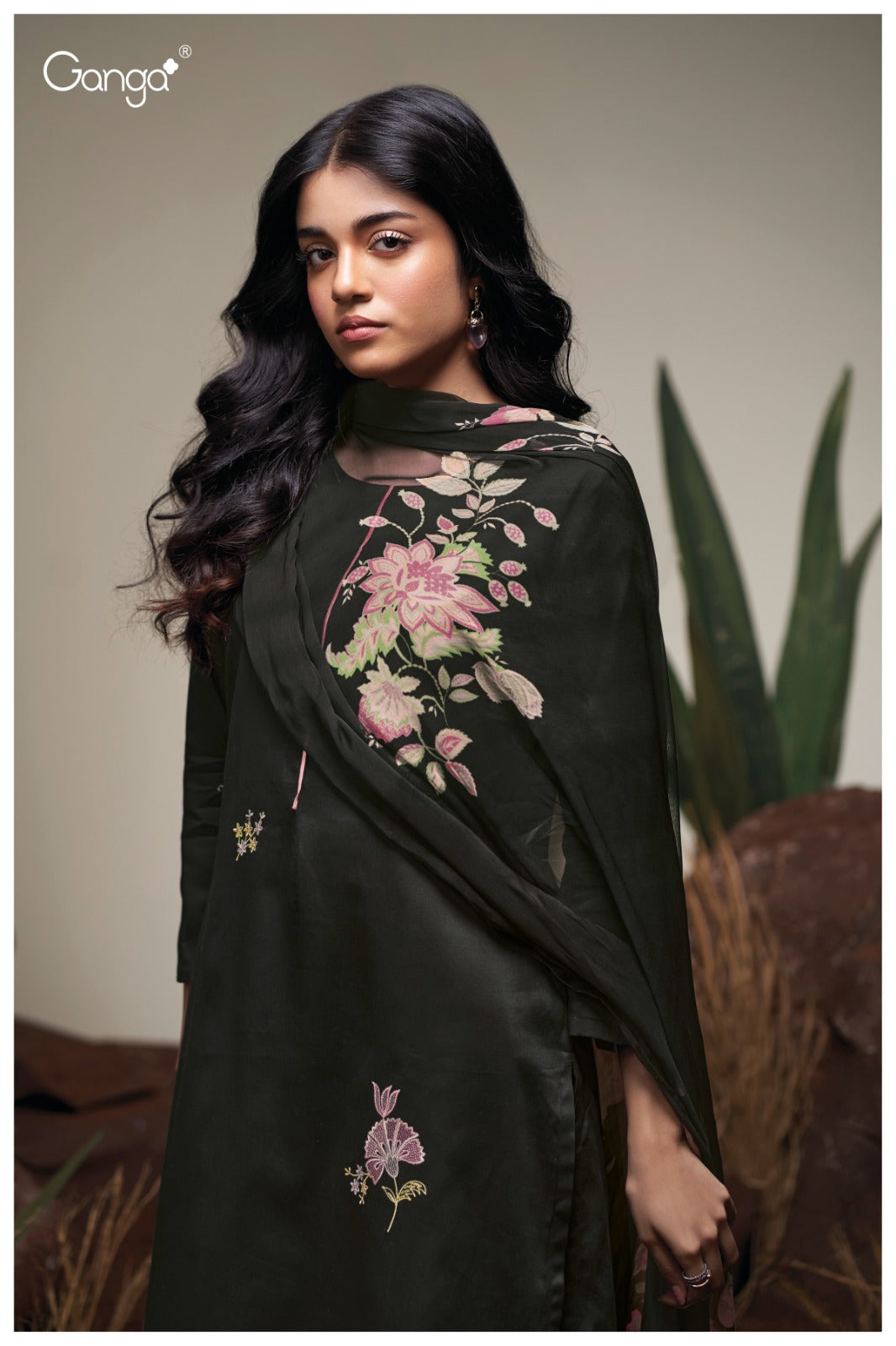 Agatha 3741 Ganga Premium Cotton Plazzo Style Suits Supplier