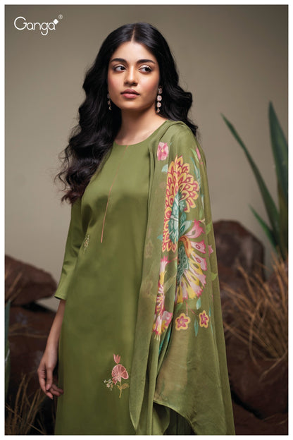 Agatha 3741 Ganga Premium Cotton Plazzo Style Suits Supplier