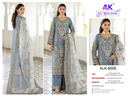 Agha Noor Vol 2 6006-6008 Alk Georgette Pakistani Salwar Suits Supplier