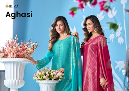 Aghasi Ibiza Banglori Silk Pant Style Suits Wholesaler