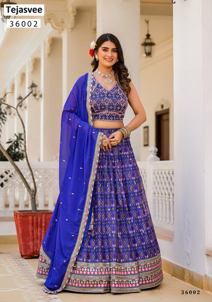 Agnidhara 36001-36003 Tejasvee Georgette Readymade Lehenga Choli Exporter Gujarat