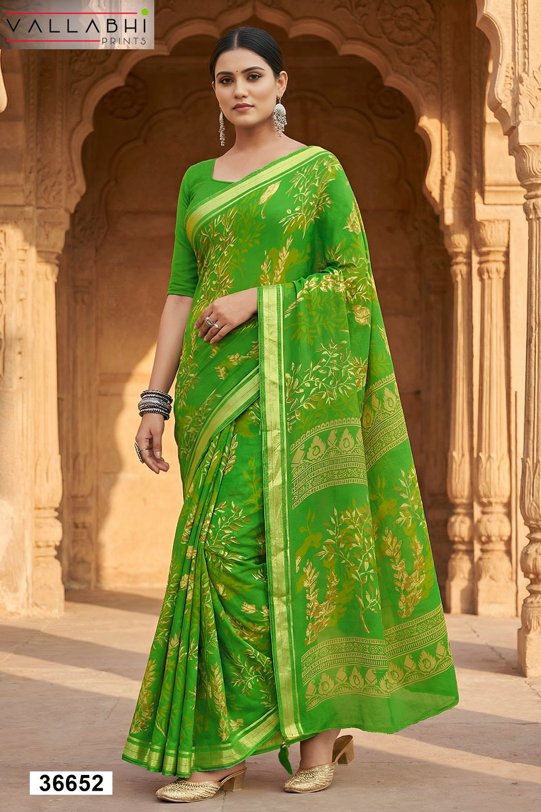 Agnija Vol 17 Vallabhi Prints Georgette Sarees Wholesaler Gujarat