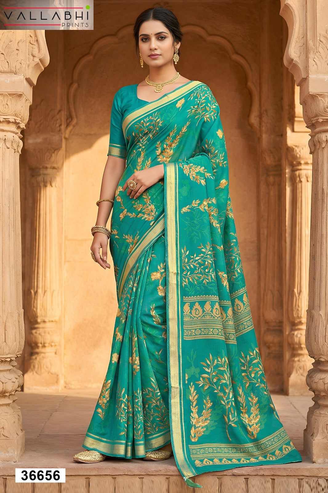 Agnija Vol 17 Vallabhi Prints Georgette Sarees Wholesaler Gujarat