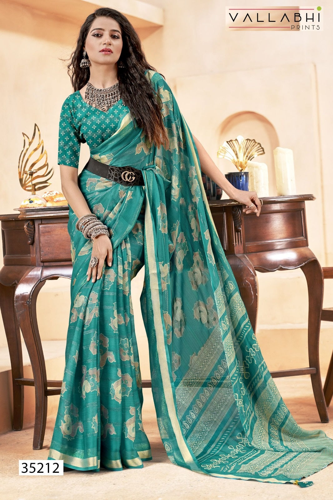 Agnija Vol 2 Vallabhi Prints Georgette Sarees Wholesale
