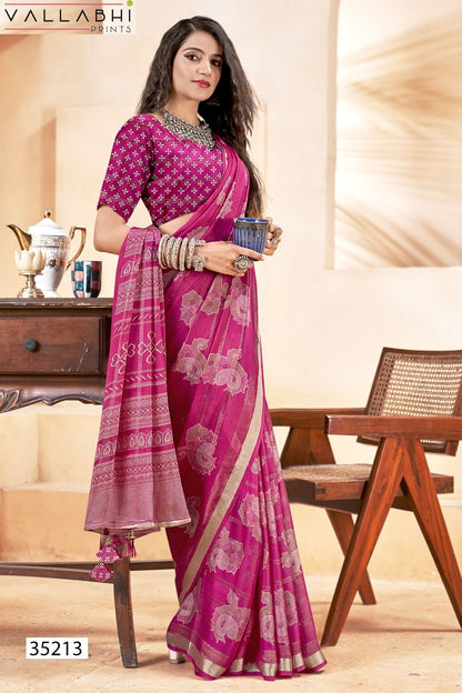 Agnija Vol 2 Vallabhi Prints Georgette Sarees Wholesale
