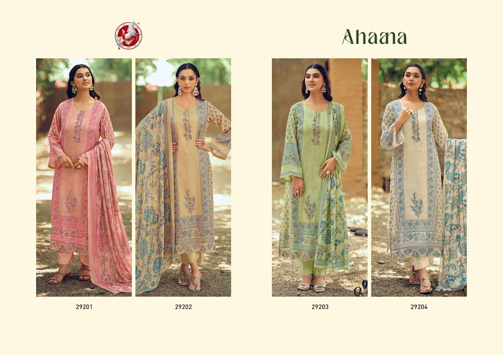 Ahaana Vivek Mul Cotton Pant Style Suits Supplier Gujarat