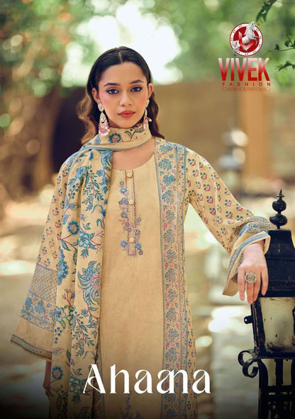 Ahaana Vivek Mul Cotton Pant Style Suits Supplier Gujarat