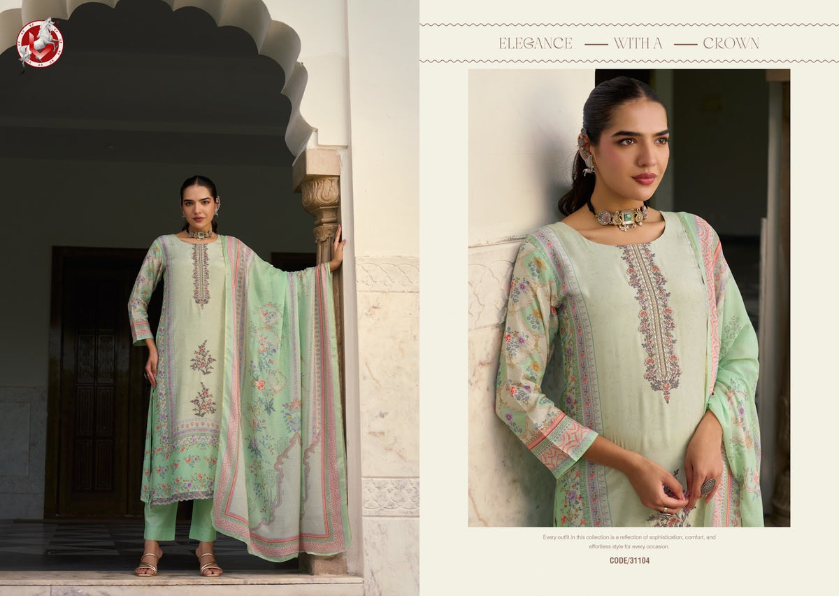 Ahaana Vol 2 Vivek Maslin Pant Style Suits Wholesale Price