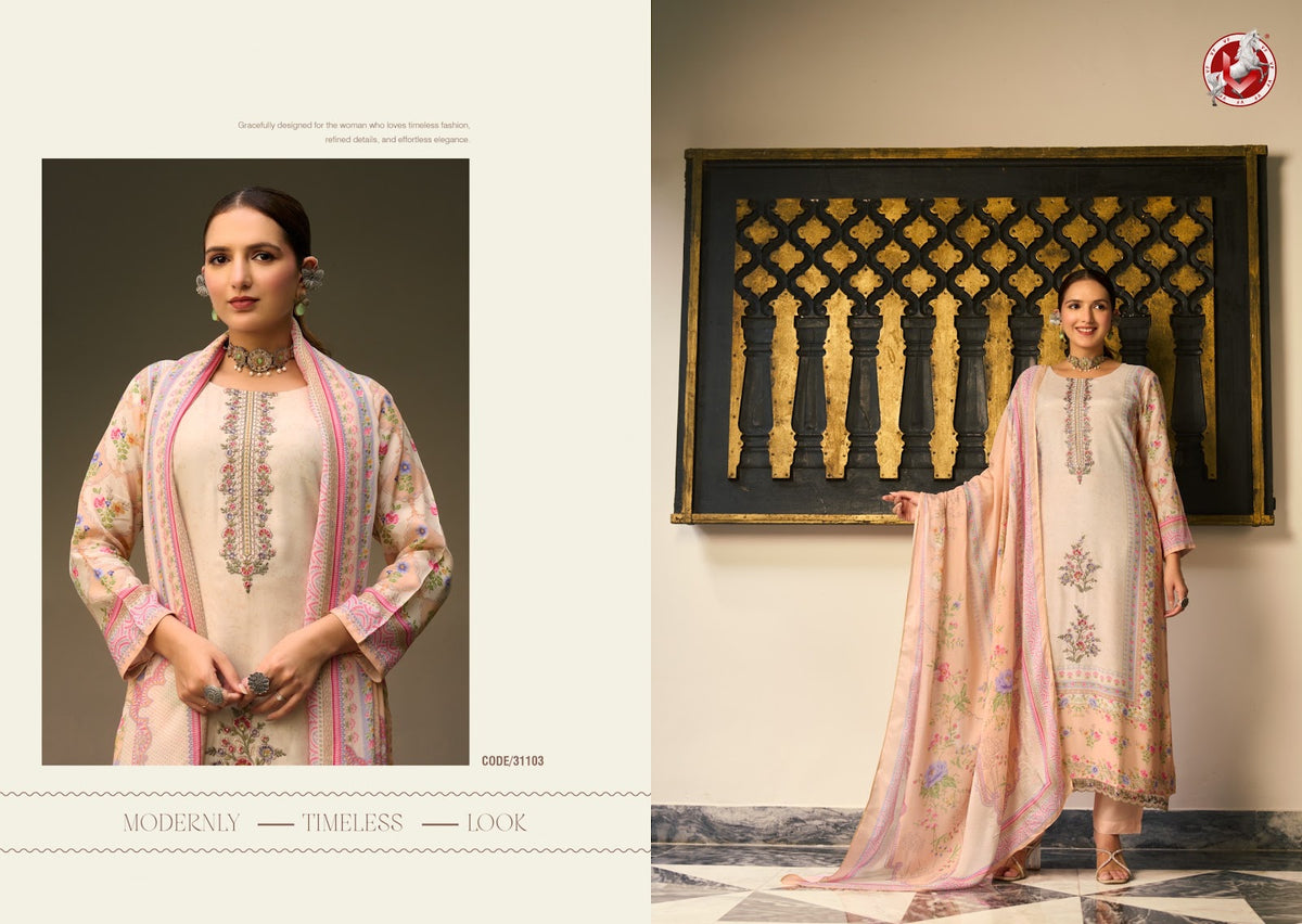Ahaana Vol 2 Vivek Maslin Pant Style Suits Wholesale Price