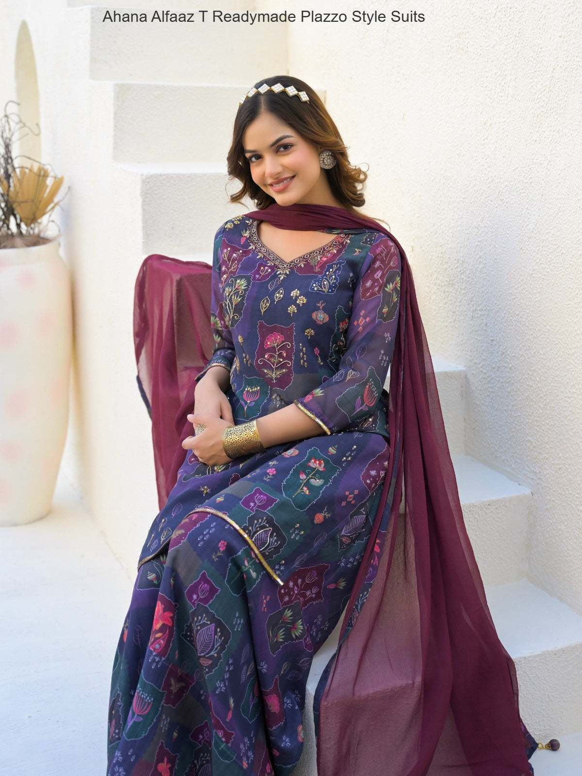 Ahana Alfaaz T Imported Readymade Plazzo Style Suits Exporter Gujarat
