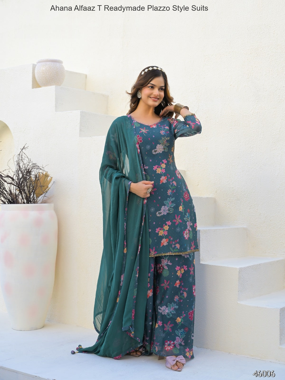 Ahana Alfaaz T Imported Readymade Plazzo Style Suits Exporter Gujarat