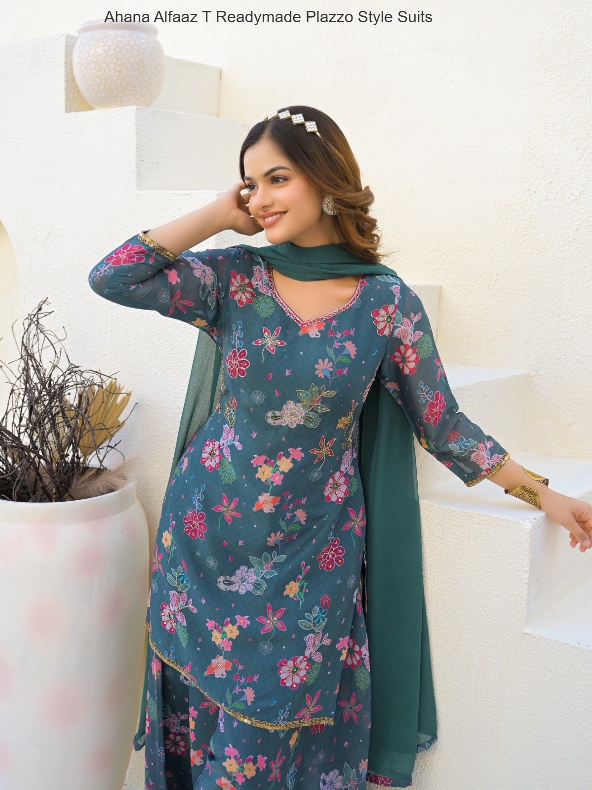 Ahana Alfaaz T Imported Readymade Plazzo Style Suits Exporter Gujarat