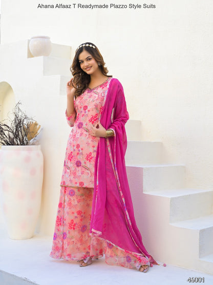 Ahana Alfaaz T Imported Readymade Plazzo Style Suits Exporter Gujarat