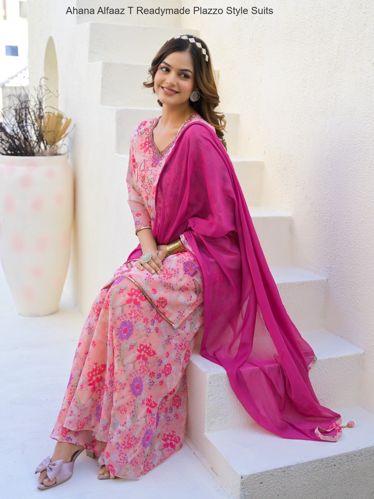 Ahana Alfaaz T Imported Readymade Plazzo Style Suits Exporter Gujarat