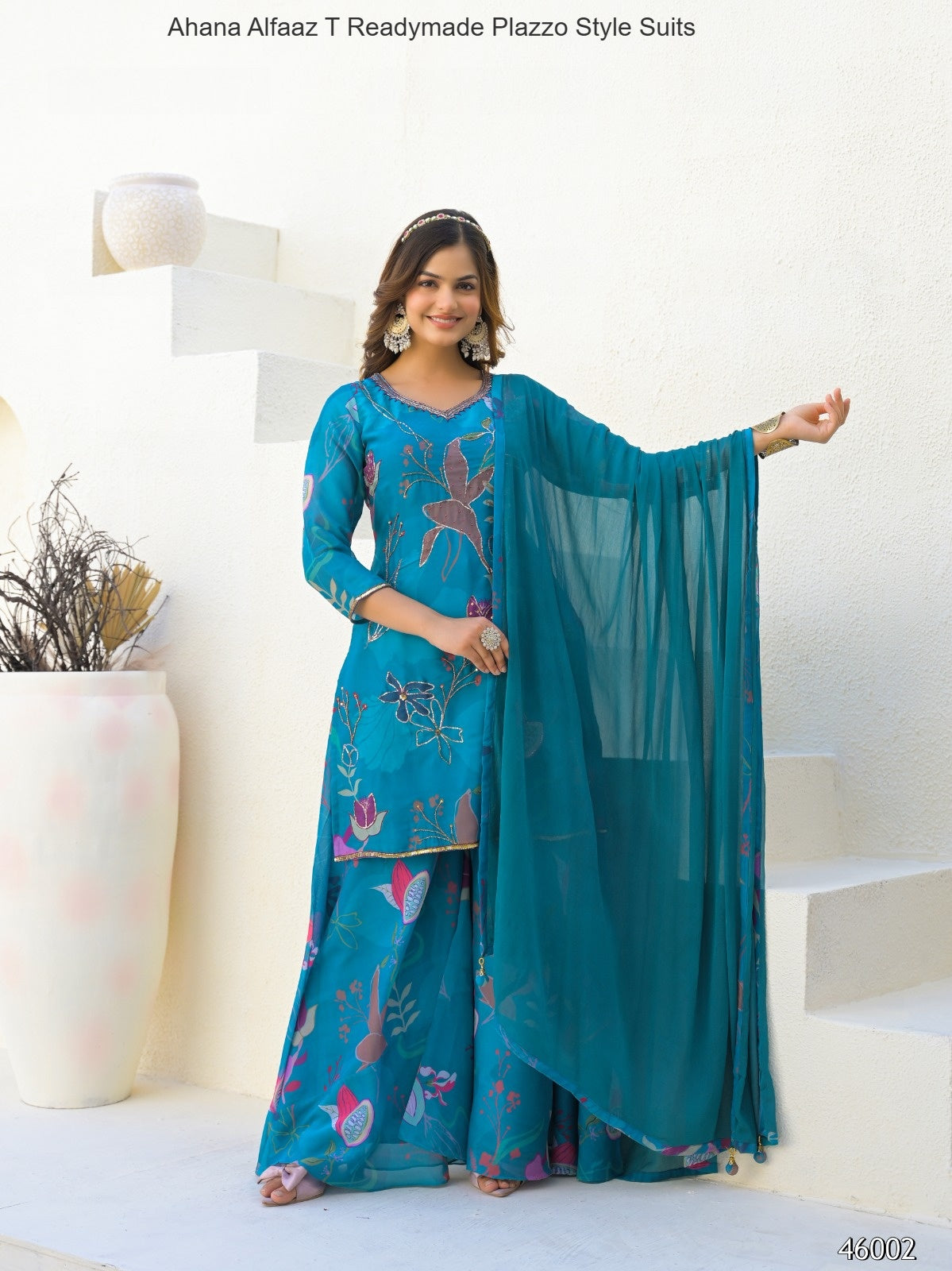 Ahana Alfaaz T Imported Readymade Plazzo Style Suits Exporter Gujarat