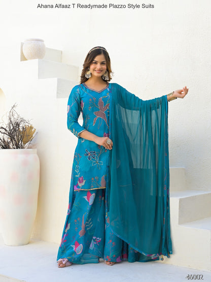 Ahana Alfaaz T Imported Readymade Plazzo Style Suits Exporter Gujarat