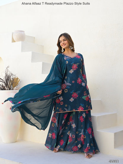 Ahana Alfaaz T Imported Readymade Plazzo Style Suits Exporter Gujarat