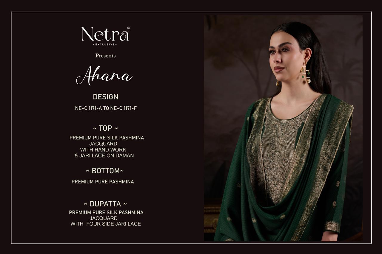 Ahana Netra Pashmina Suits Wholesaler Ahmedabad