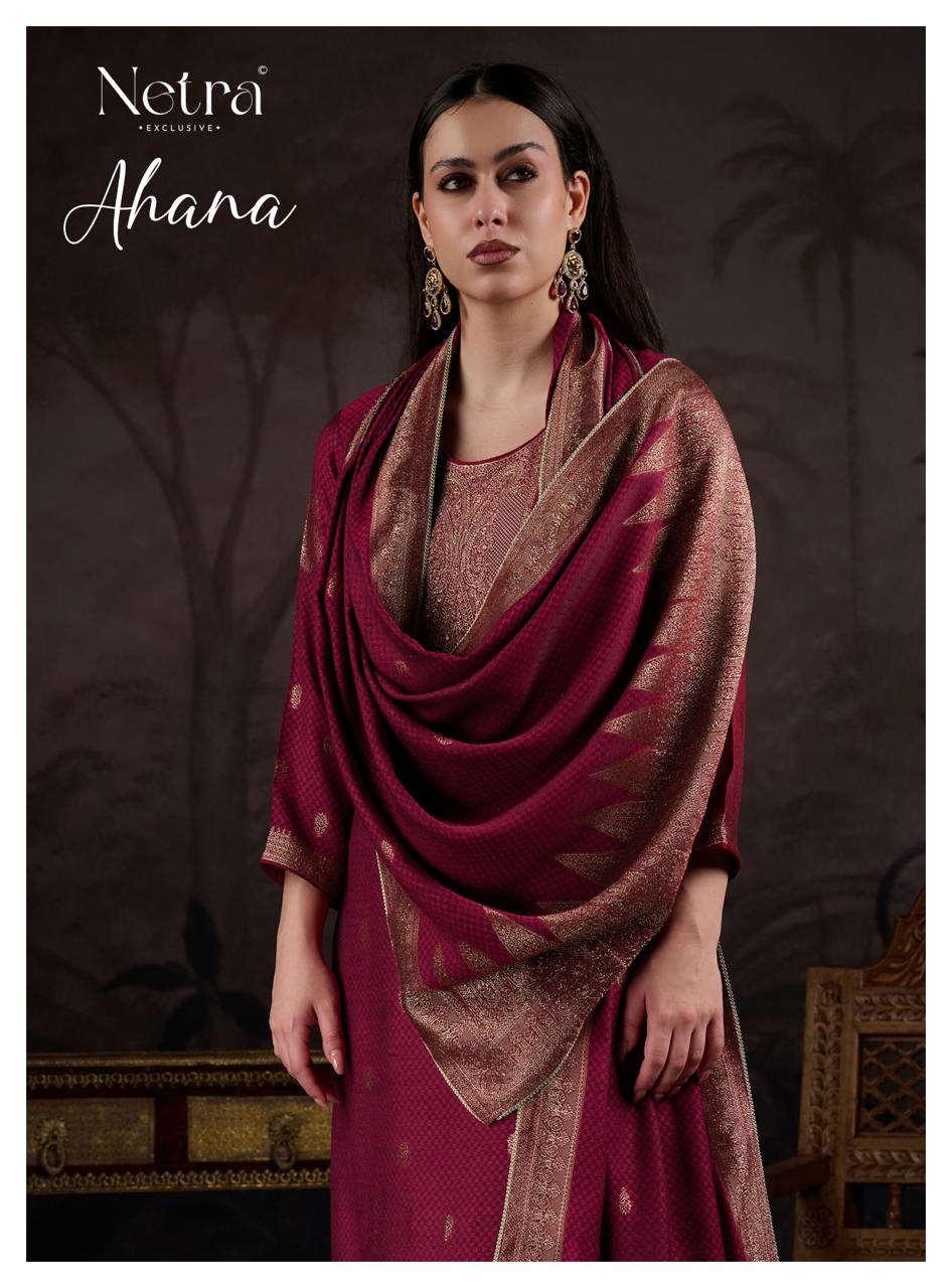Ahana Netra Pashmina Suits Wholesaler Ahmedabad