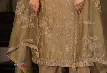 Ahanaa Vipul Catonic Silk Pant Style Suits Wholesaler