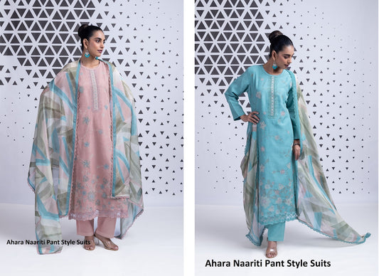 Ahara Naariti Pure Cotton Pant Style Suits Manufacturer Ahmedabad