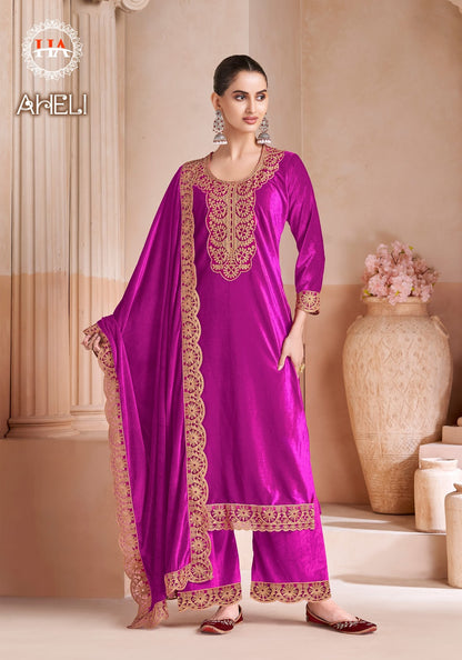 Aheli Harshit Fashion Velvet Suits Manufacturer