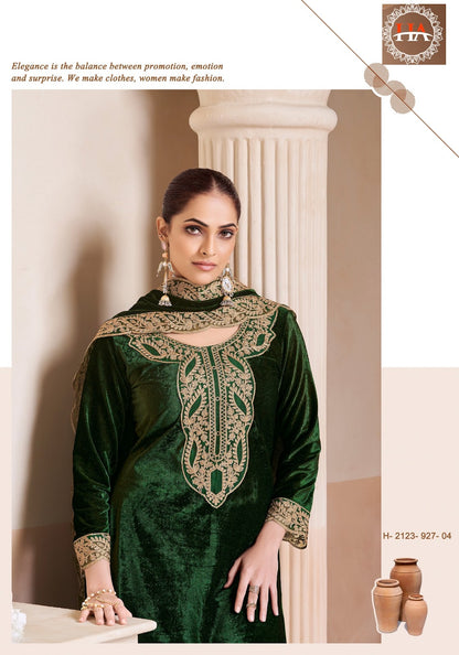 Aheli Harshit Fashion Velvet Suits Manufacturer