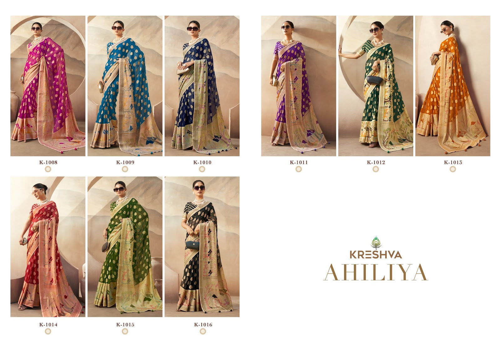 Ahiliya Kreshva Georgette Sarees Wholesale