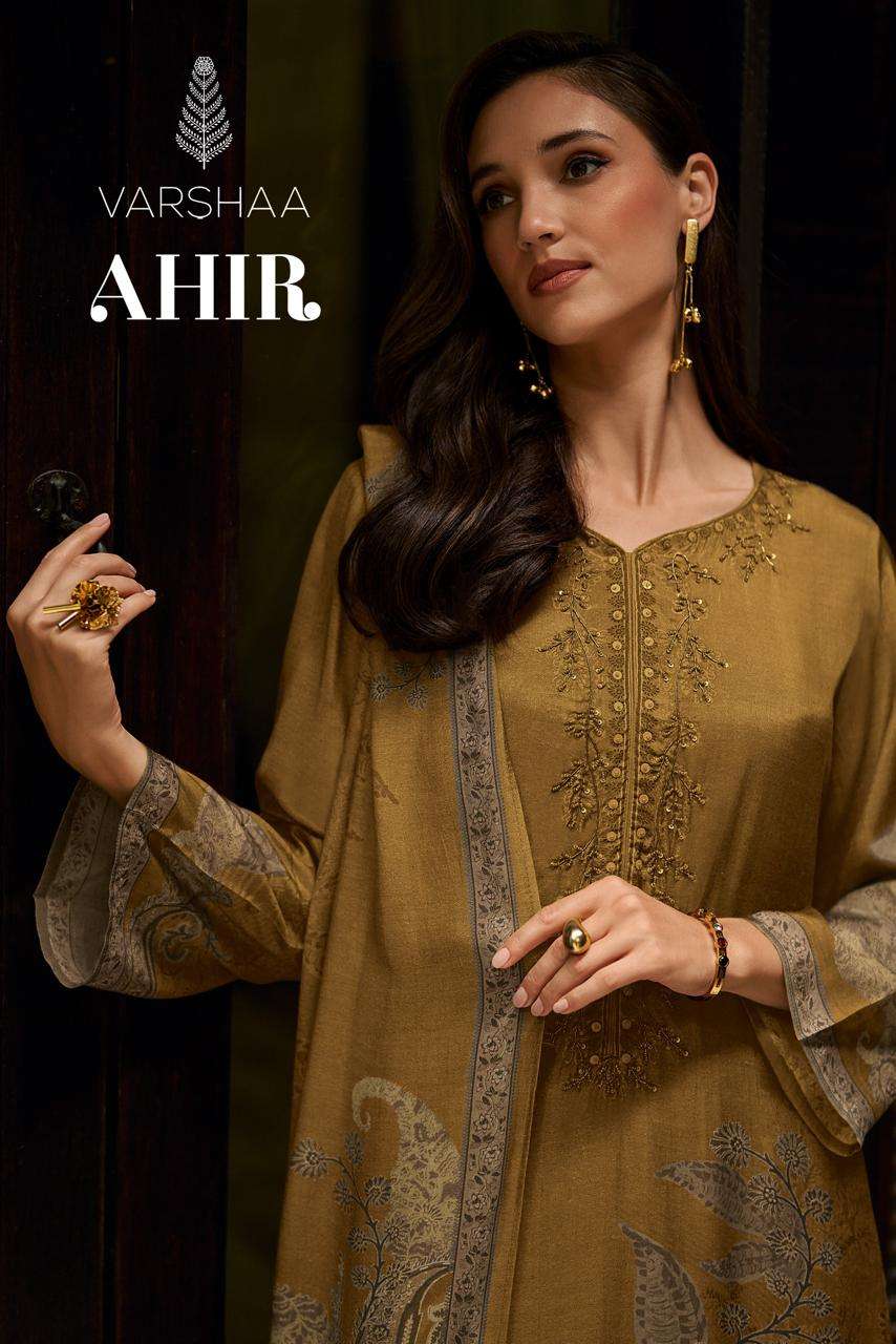 Ahir Varshaa Viscose Muslin Pant Style Suits Manufacturer Ahmedabad