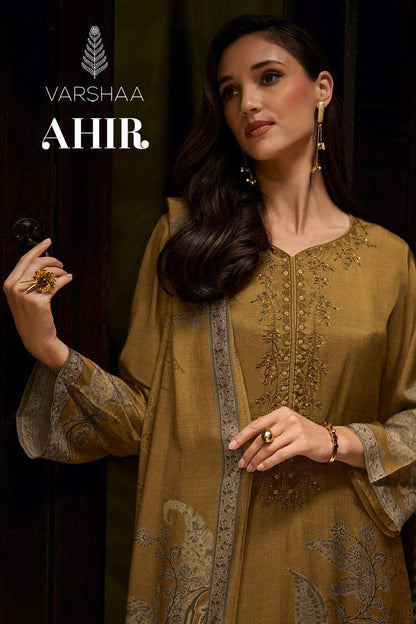 Ahir Varshaa Viscose Muslin Pant Style Suits Manufacturer Ahmedabad