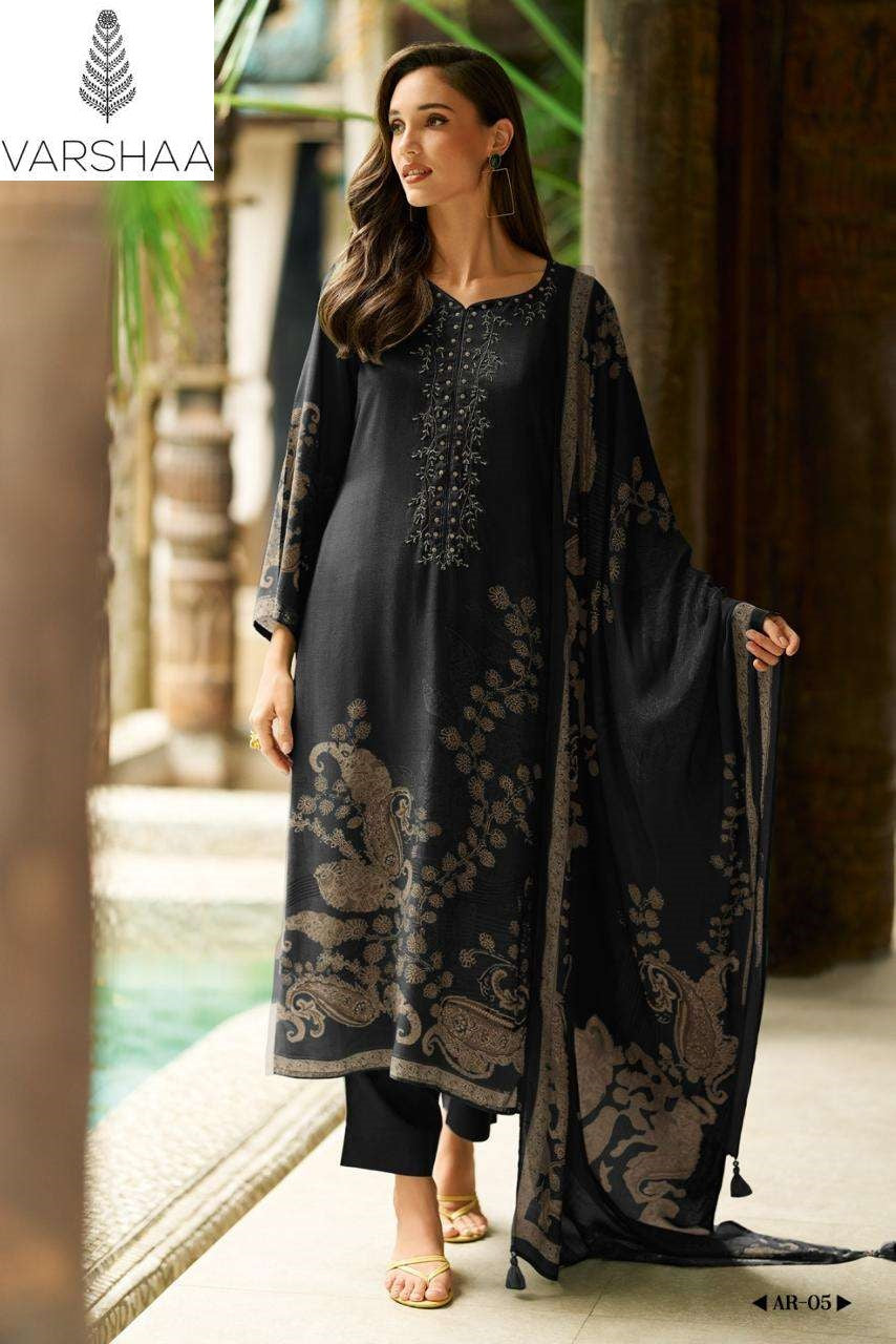 Ahir Varshaa Viscose Muslin Pant Style Suits Manufacturer Ahmedabad