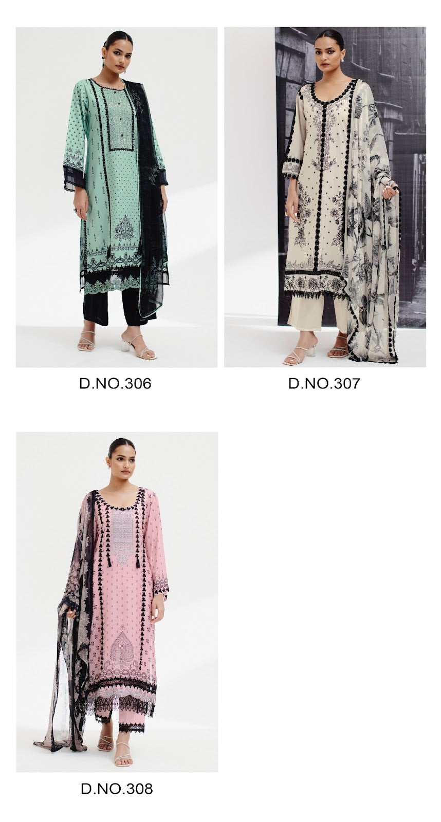 Aida Jinaams Lawn Cotton Pant Style Suits Exporter Gujarat