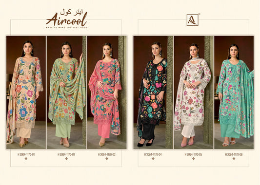 Aircool Alok Viscose Muslin Karachi Salwar Suits Exporter Ahmedabad