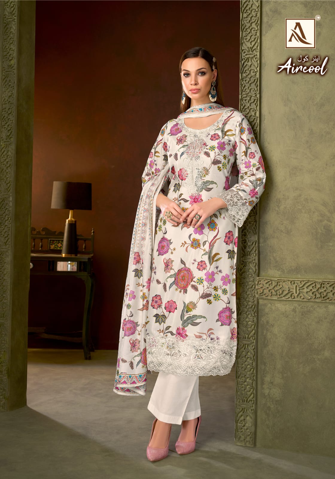 Aircool Alok Viscose Muslin Karachi Salwar Suits Exporter Ahmedabad