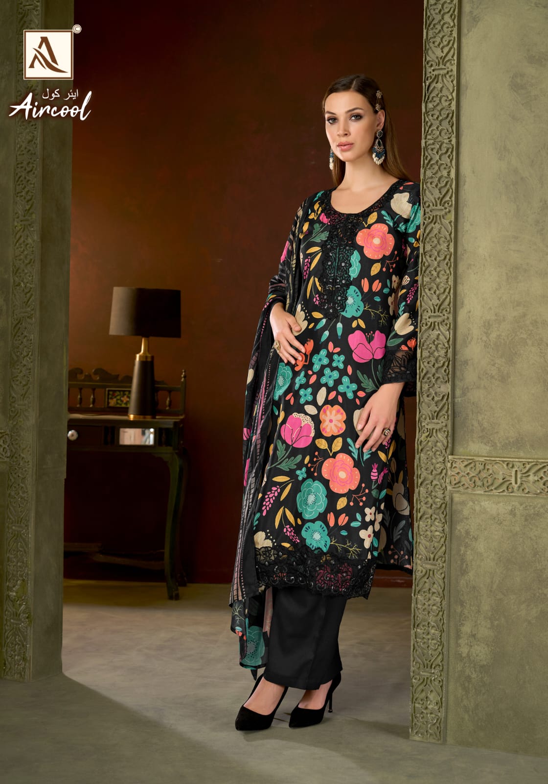 Aircool Alok Viscose Muslin Karachi Salwar Suits Exporter Ahmedabad