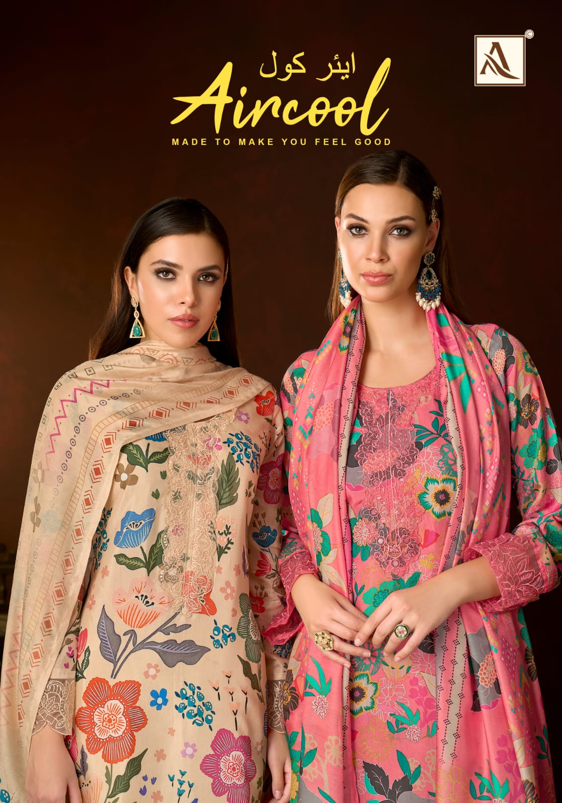 Aircool Alok Viscose Muslin Karachi Salwar Suits Exporter Ahmedabad