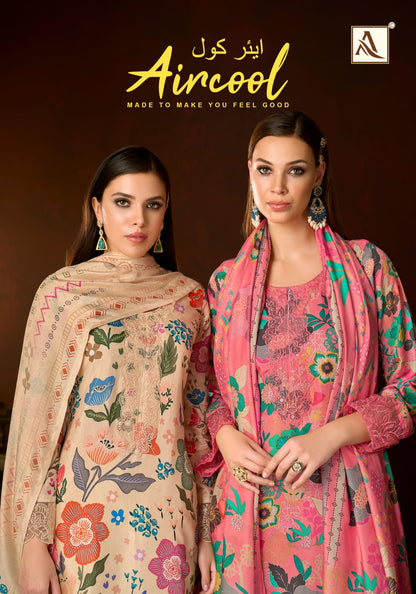 Aircool Alok Viscose Muslin Karachi Salwar Suits Exporter Ahmedabad