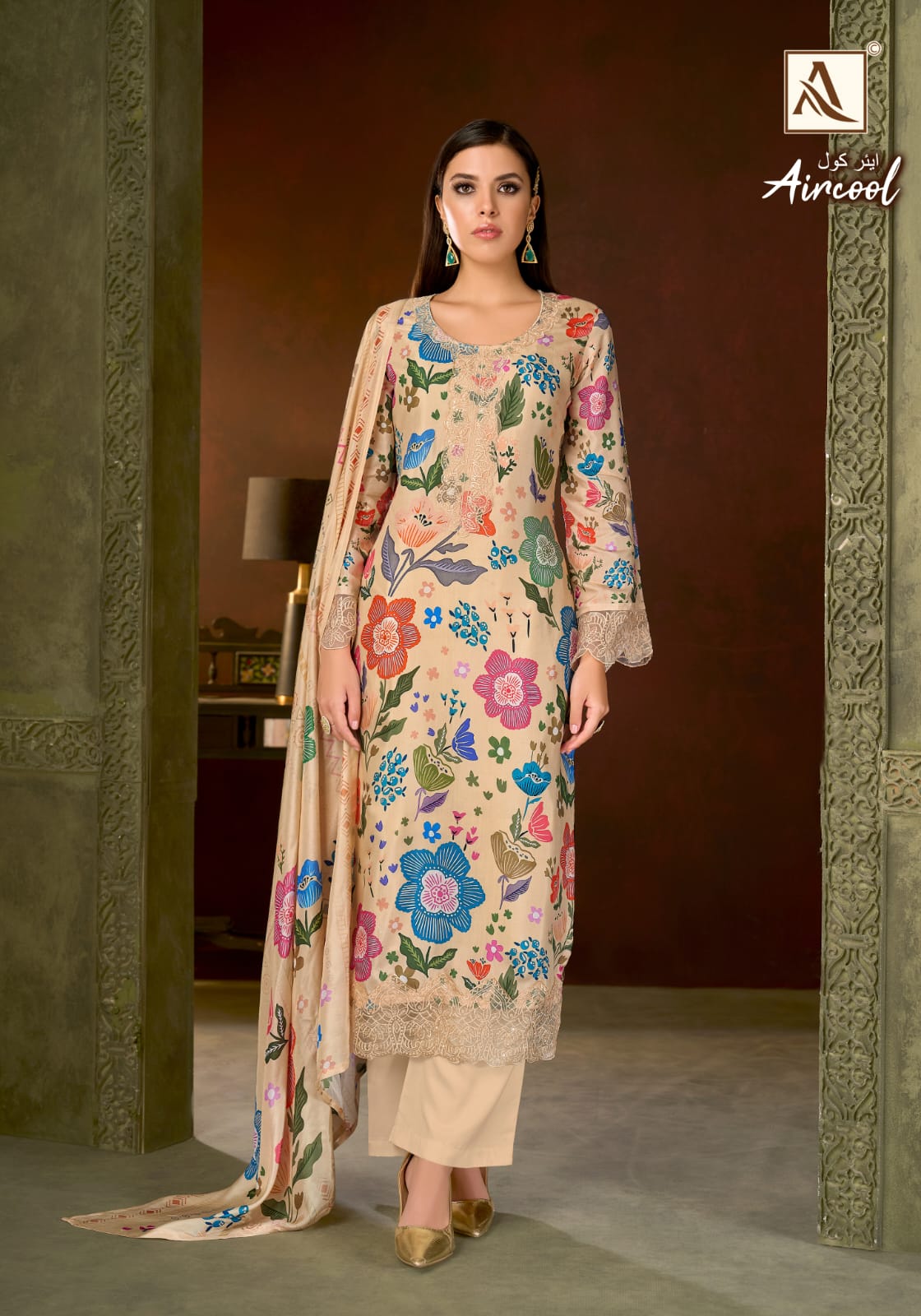 Aircool Alok Viscose Muslin Karachi Salwar Suits Exporter Ahmedabad