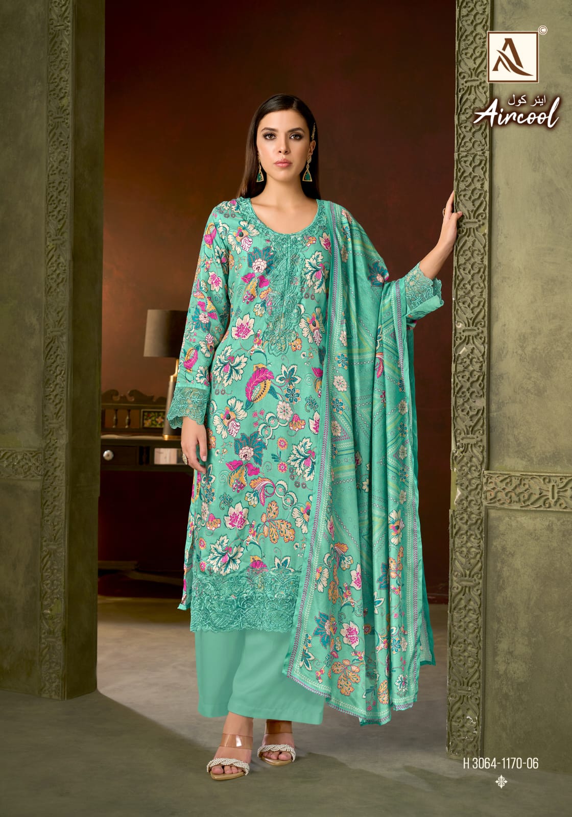 Aircool Alok Viscose Muslin Karachi Salwar Suits Exporter Ahmedabad