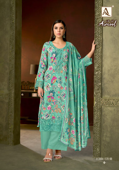 Aircool Alok Viscose Muslin Karachi Salwar Suits Exporter Ahmedabad