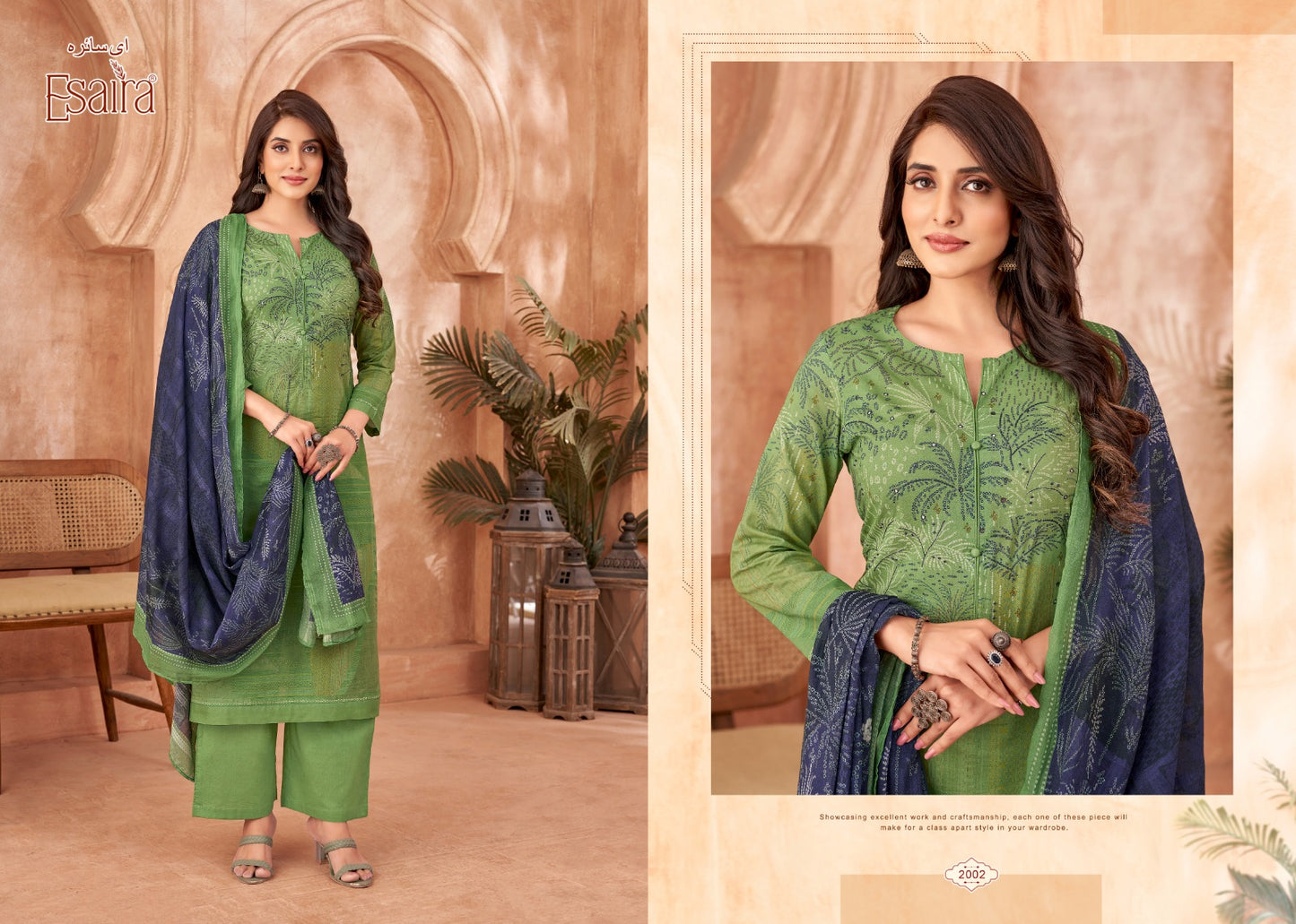 Airen Esaira Cotton Cambric Pant Style Suits Wholesaler Gujarat