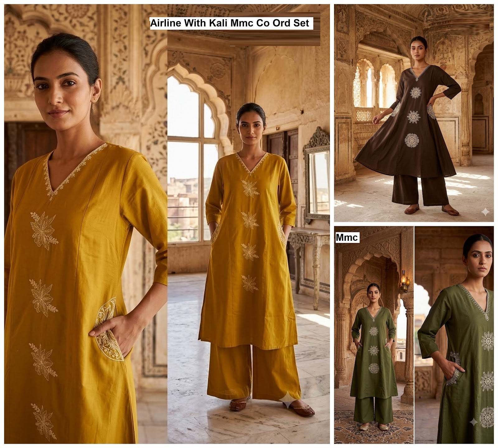 Airline With Kali Mmc Dhabu Cotton Co Ord Set Supplier Gujarat