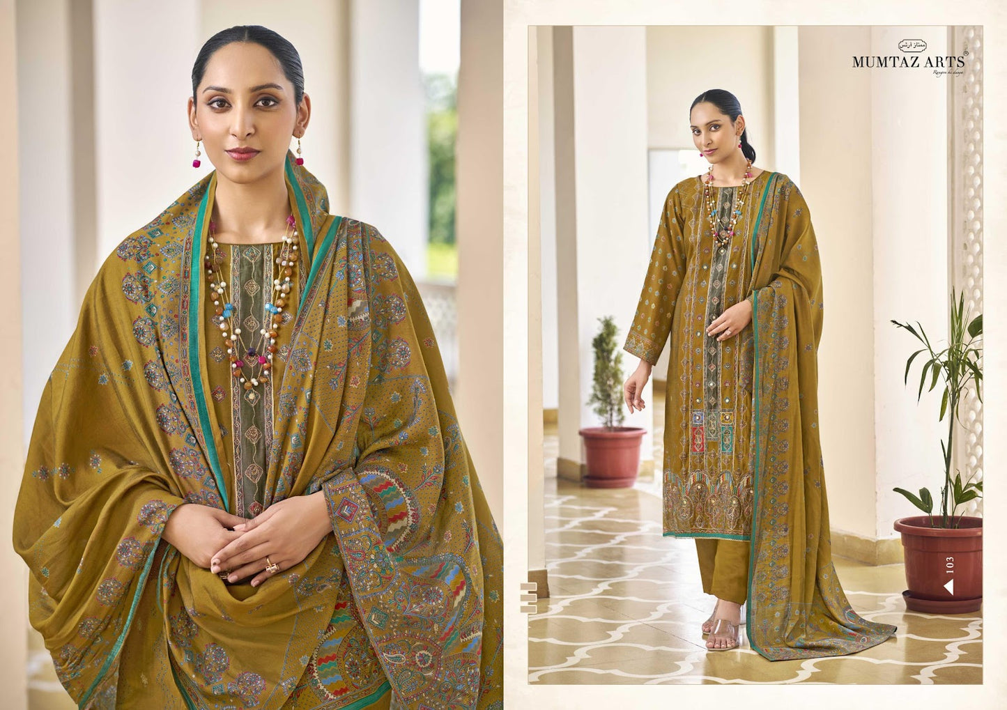 Aisa Mumtaz Arts Pure Viscose Muslin Karachi Salwar Suits Wholesale Price