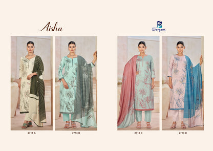 Aisha Sargam Prints Jaam Pant Style Suits Wholesaler