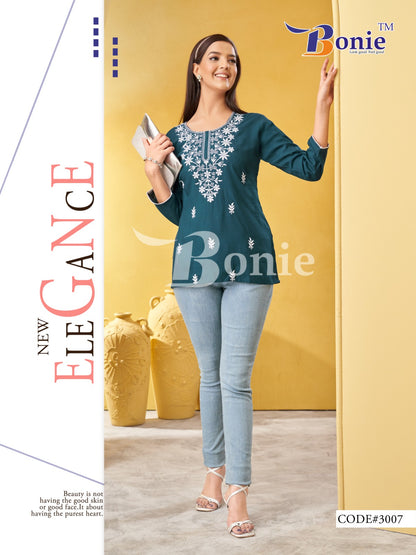 Aisha Vol 3 Bonie Rayon Fancy Tops Supplier Gujarat