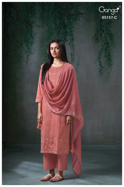 Aishi S5157 Ganga Corduroy Pant Style Suits Wholesaler Ahmedabad
