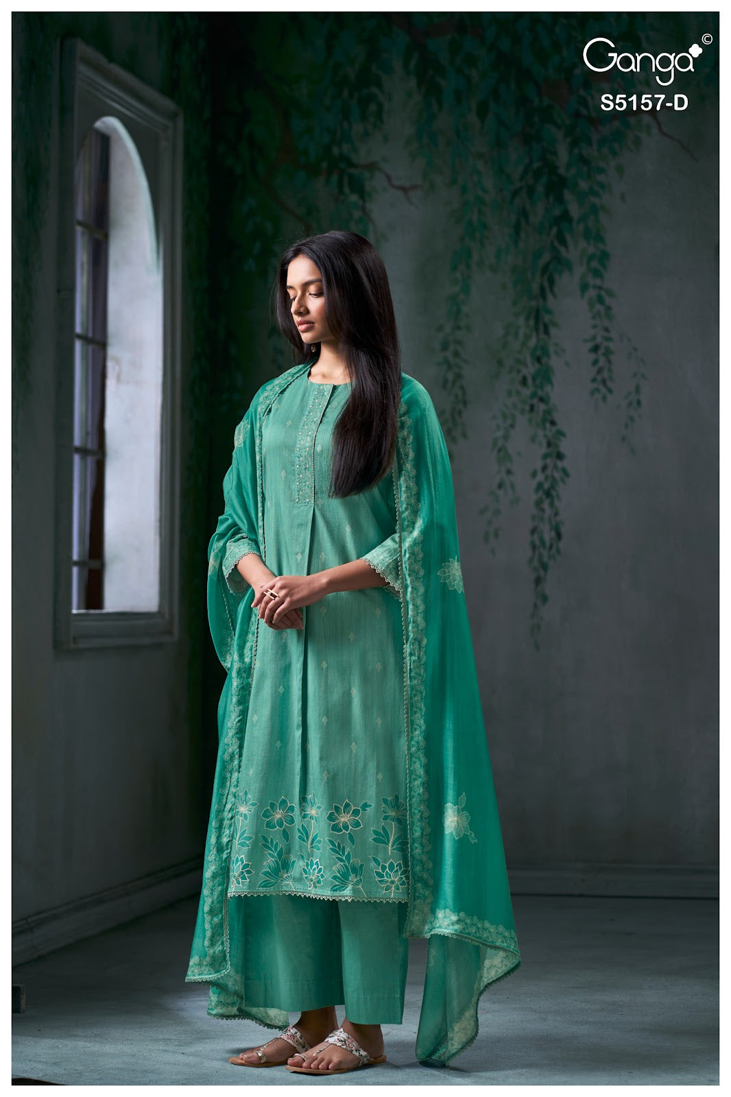 Aishi S5157 Ganga Corduroy Pant Style Suits Wholesaler Ahmedabad